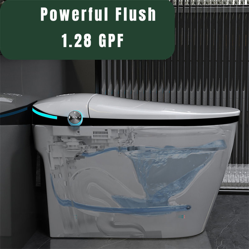 Toilette intelligente avec siège de bidet intégré