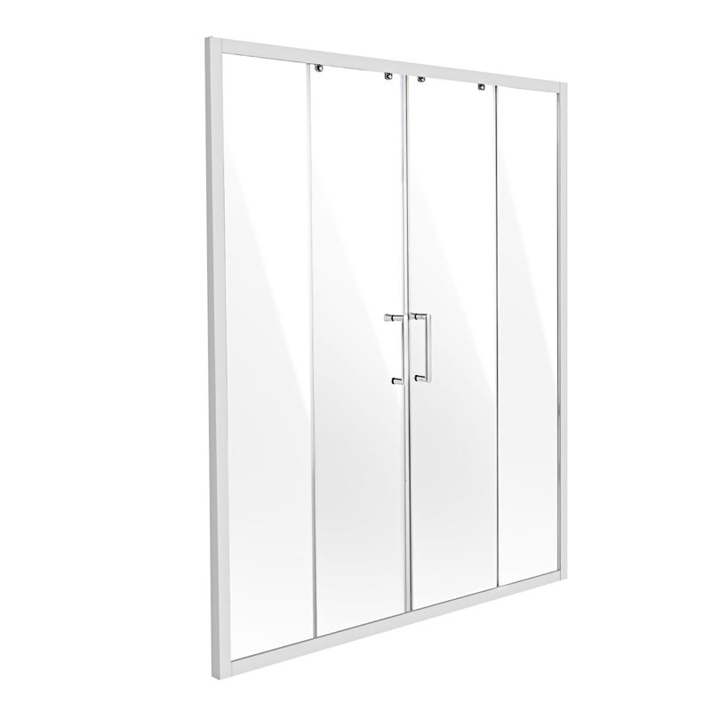 Porte de douche coulissante semi-sans cadre