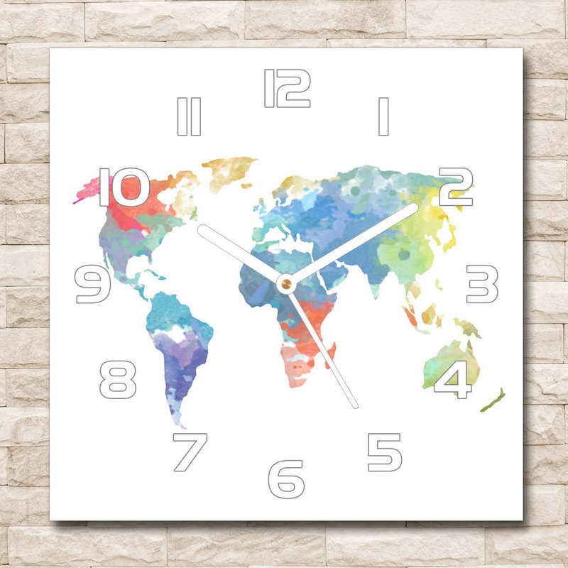 Heyli Glass Wall Clock, White