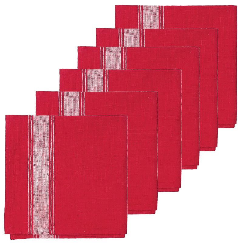 Delicia Cotton Striped Square Napkin