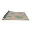 Tapis vert/mauve à motifs-900195049