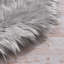 Tapis à poil long gris fait à la main Glendine-1860451715