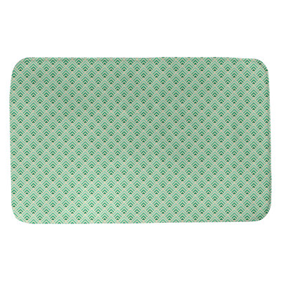 Avicia Reverse Ombre Rectangle Non-Slip Geometric Bath Rug