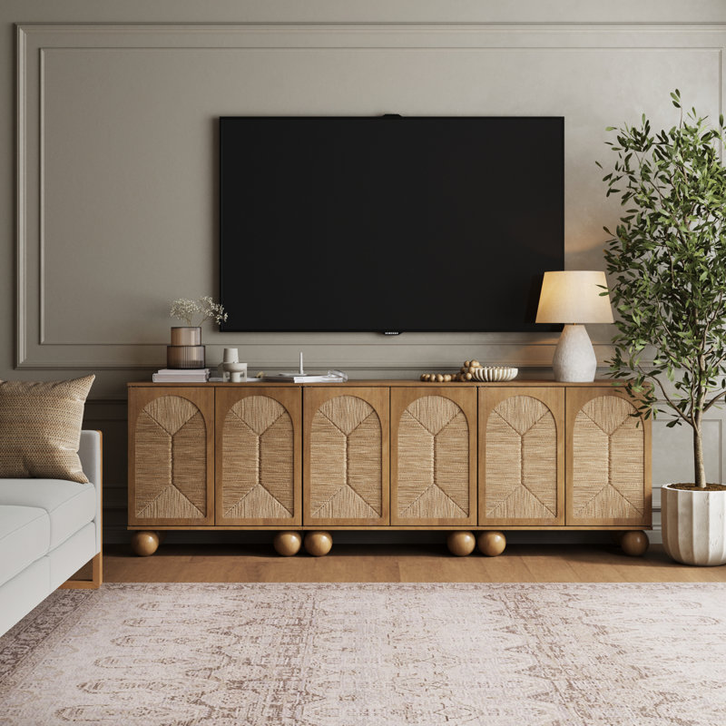 Ensemble de meuble de rangement ou meuble télé Seagrass, Marron clair