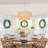 20-Inch  4-Light Dimmable Tiered Rattan Drum Chandelier with Adjustable Height and Gold Finish