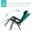 Fauteuil inclinable pliant avec auvent réglable, appui-tête et plateau à accessoires latéral-1812932882