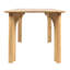 Everly Rectangular Mango Wood Dining Table with Arched Base