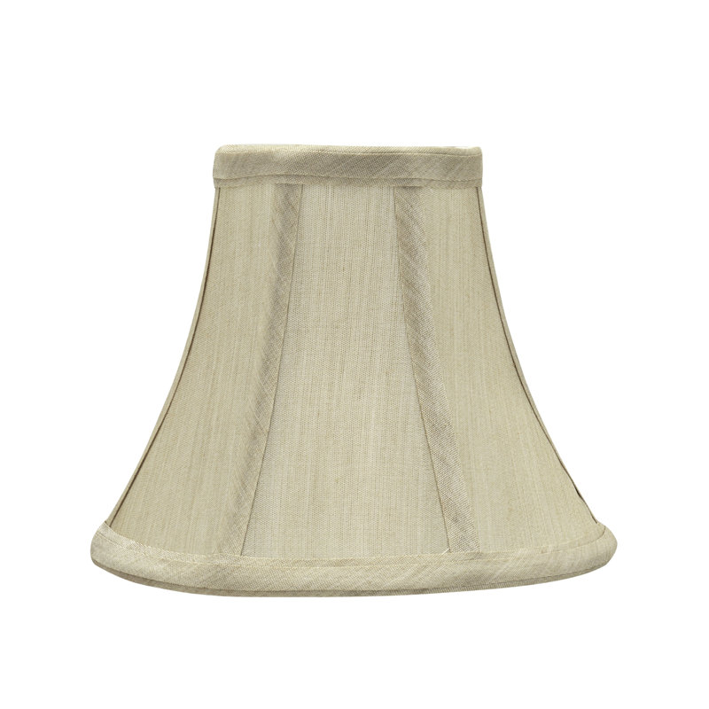 Beige Silk Bell Chandelier Lamp Shade Set