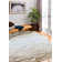 Santa Fe Leather Geometric Area Rug in Camel