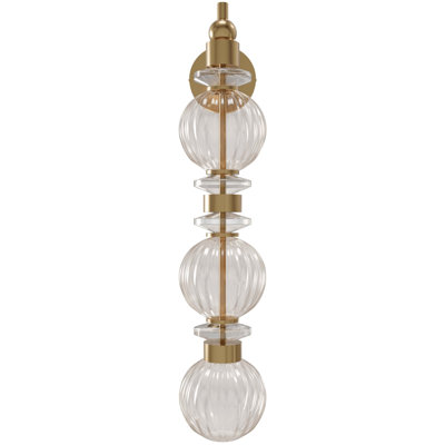 Avra Glass And Metal Wall Sconce