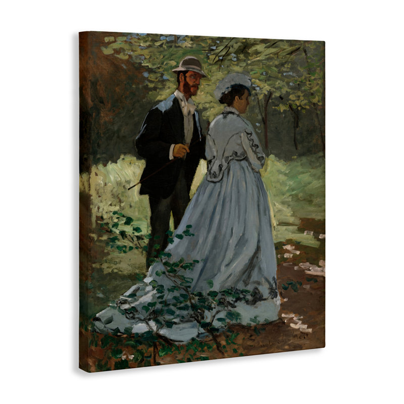 Toile Bazille & Camille dans la nature, design par Tina LeCour, H 30 po x l 24 po