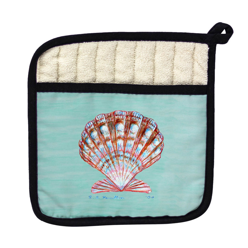 Cuisinier poignée de coquilles betsy festons betsy drake interiors, Bleu sarcelle
