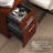 Paelynn 72” L-Shaped Sit to Stand Desk with Hutch, Adjustable Height, Storage, Modern Wood, Hansen Cherry-1695180242