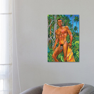 Coastal Jungle 1 Piece Wrapped Canvas Painting