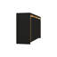 160Cm High Gloss Sideboard & TV Stand With LED, 4 Doors & 2 Drawers Storage Cabinet, Push-To-Open Minimalist Unit-1020244744