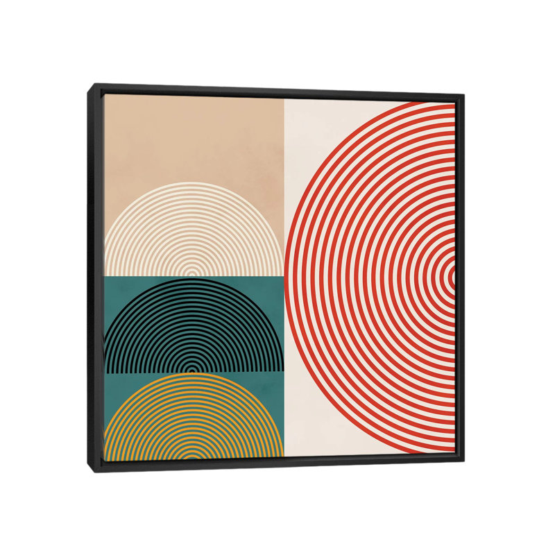 «Lines and Shapes III» par Ana Rut Bré - impression d'art graphique, Aucun mat, H 26 po x l 26 po x P 1,5 po