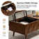 Sara Doody 47.25"W Mid-century Lift-Top Coffee Table With Storage Tray