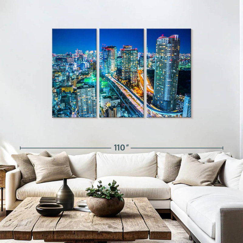 Sireci Bustling Tokyo, 48" H x 74" W