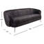 Canapé à accoudoirs arrondis 86,6 po Wesson-369056346