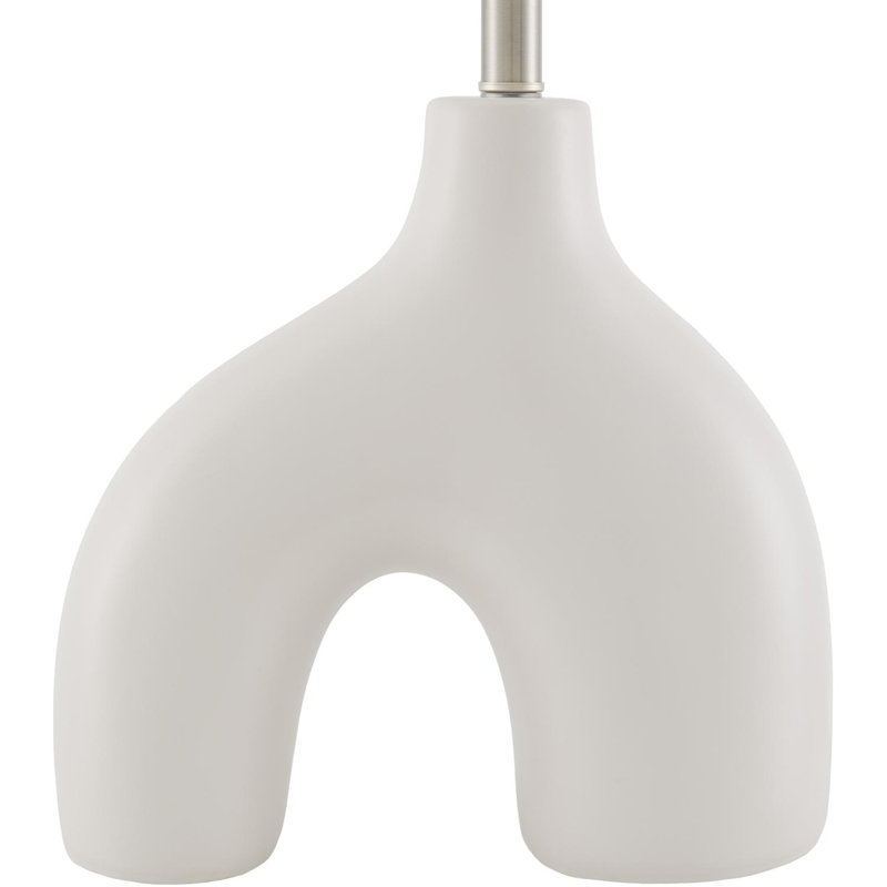 Arlis Ceramic Table Lamp, White