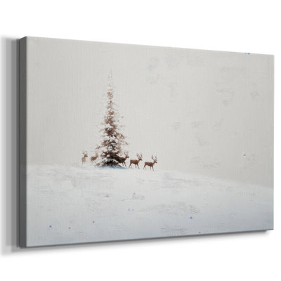 Frostlit Stillness - Toile tendue avec châssis de qualité supérieure