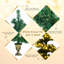3.94' H Lighted Artificial Christmas Tree