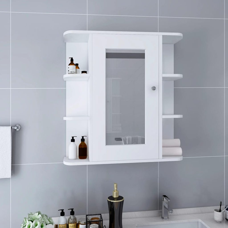 Loukisha Bathroom Cabinet, White