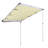 Yescom 55.12'' W x 84.62'' D Fabric Beige Cover Retractable Patio Awning