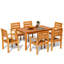 Ensemble de salle à manger rectangulaire pour 6 personnes 59,1 po Fischer