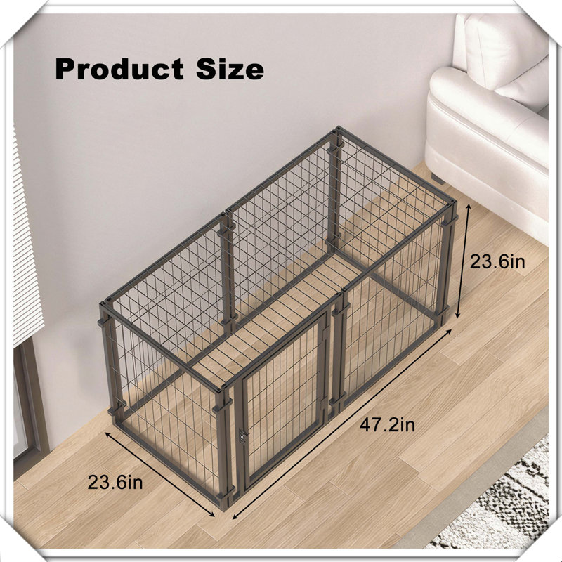 Cage de parc pour l'intérieur et l'extérieur pour petits chiots