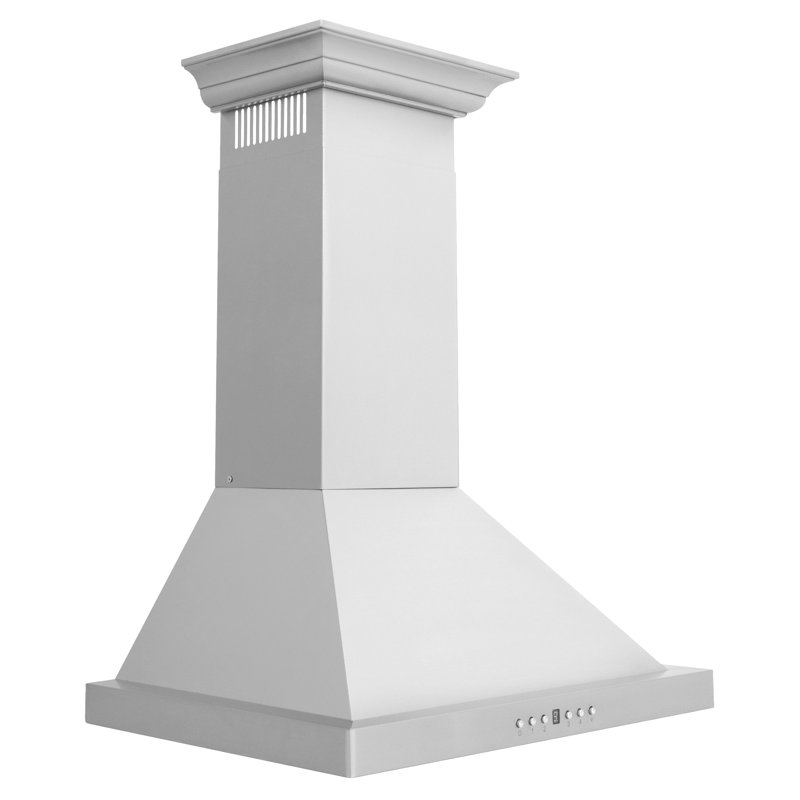 30" 400 CFM Convertible Wall Mount Range Hood, 24" W, Stainless Steel