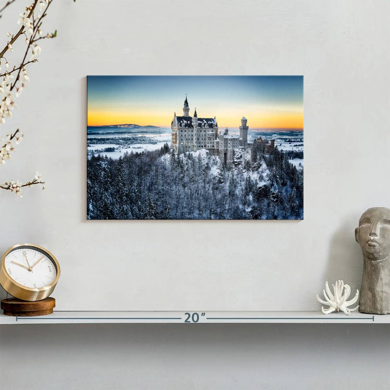 Lilie Winter Neuschwanstein Castle, H 8 po x l 12 po