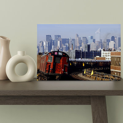 1980S Midtown Flushing Subway Train Queens New York City Ny Usa Classic Retro Vintage City Wall Art