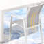 4 chaises de salle à manger d'extérieur en aluminium blanc, entièrement assemblées, mailles respirantes, empilables, capacité de poids de 360 lb, conception ergonomique, idéales pour recevoir 4 personnes, assemblées avec un confort empilable,