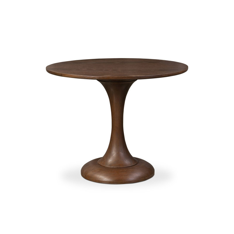 Eastman Round Oak Pedestal Dining Table
