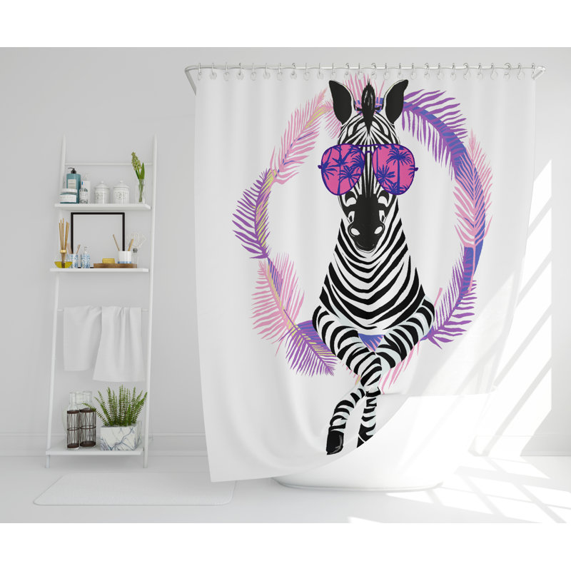 Donato Polyester Shower Curtain, 168cm H x 168cm W