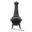 Round Steel Smokeless Chimnea
