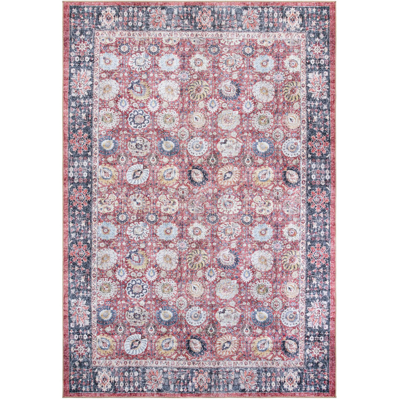 Madiah Performance Chenille Floral Indoor Rug, Rectangle 8'4" x 12'
