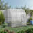 Outsunny 7' X 4' X 7' Outdoor Lean To Greenhouse, Walk-In Green House Plant Nursery With Roll-Up Window, PE Cover, White