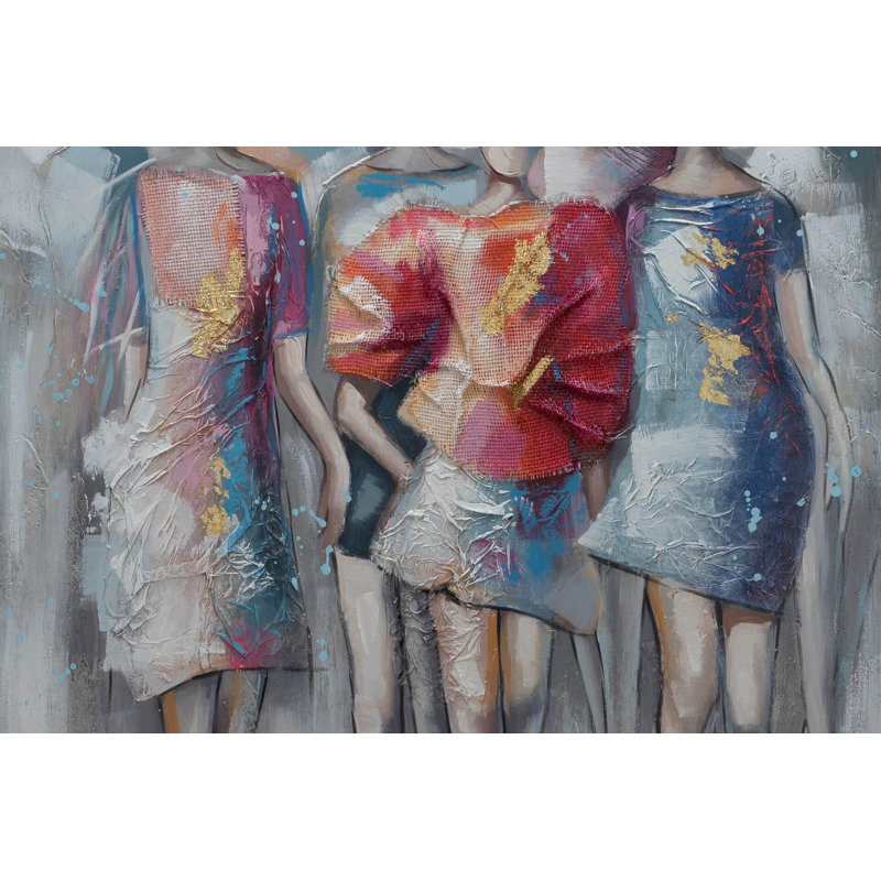 Hand -painted acrylic painting Power Walk
