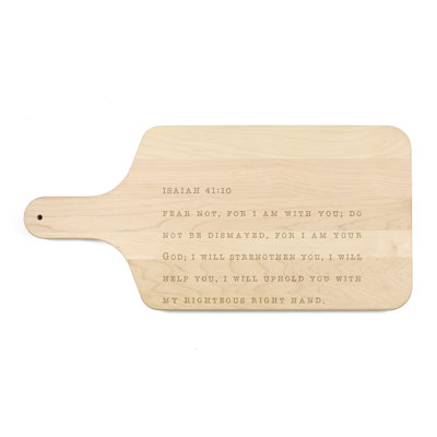 Fear Not I Am Your God Paddle Cutting Board