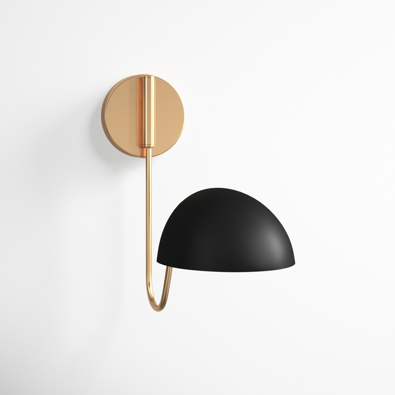 Judson Single Light Dimmable Swing Arm Sconce, Matte Black
