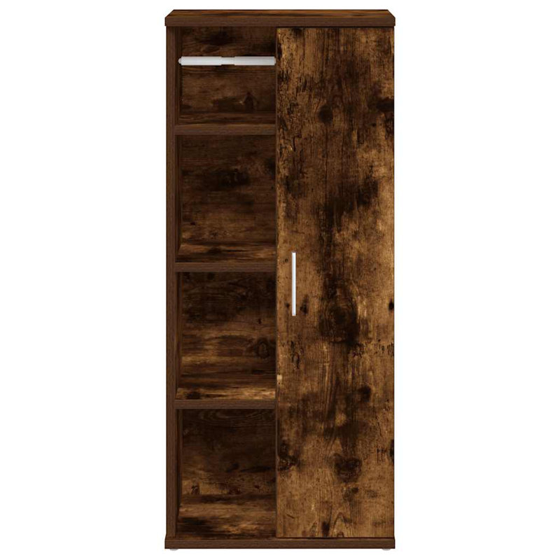 Bathroom Cabinet, Smoked Oak