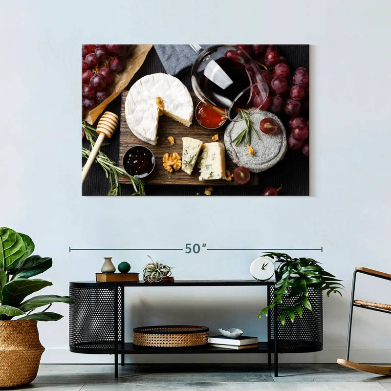 Yarlin Cheese And Wine, 30" H x 45" W
