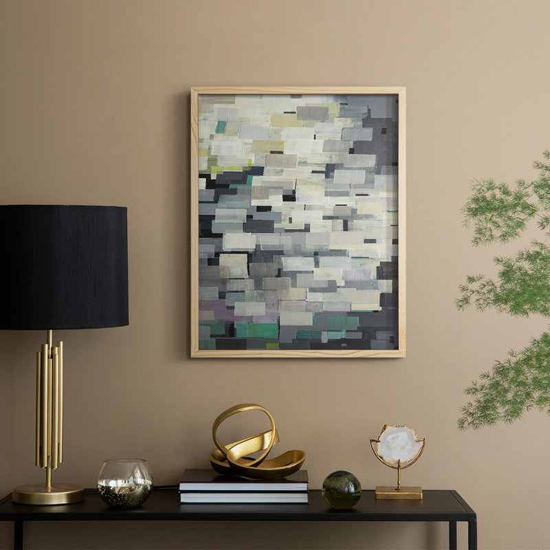 Reproduction encadrée de pièces de puzzle V2 - bois massif, Naturel, H 11 po x l 9 po