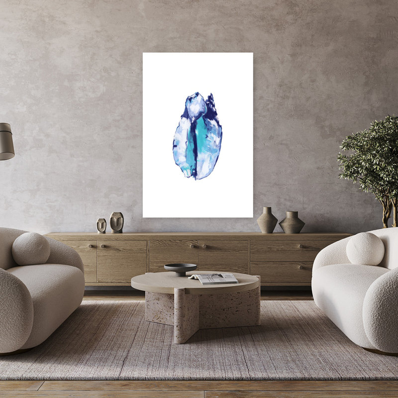 Art contemporain, art abstrait poisson côtier, H 48 po x l 32 po