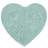 Schoenberger Heart Shape Bath Rug 25"x25"-1684458580