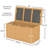 67-Gallon Solid Wood Outdoor Deck Box With Hinged Lid, Dual-Purpose Seat And Table Top For Patio, Pool, And Garden Storage.-126669830