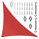 Amgo Customize Triangle Shade Sail - 200 GSM, 95% UV Blockage with Hardware Kit