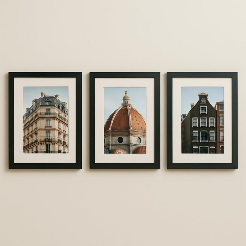 Black Storage Picture Frame - Set of 3